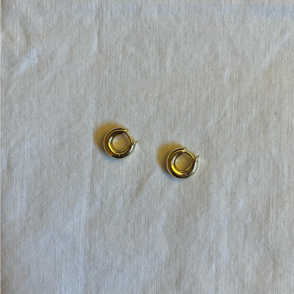 18k gold mini macro hoops Spinelli Kilcollin designer earrings